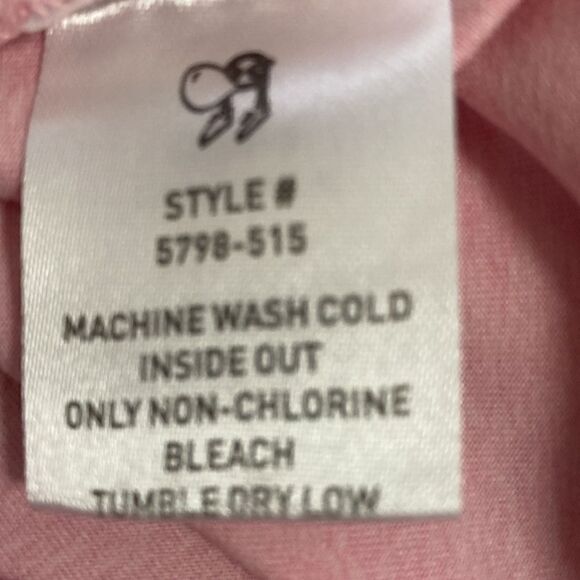 Rockets of Awesome Long Sleeve Pink Top with Cross over bottom band. Size 10. - Picture 5 of 6